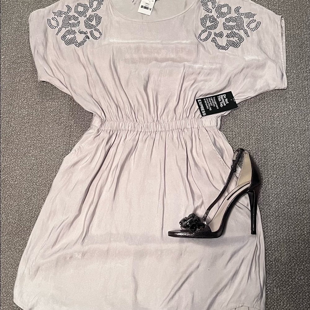 Express Light Gray Dress